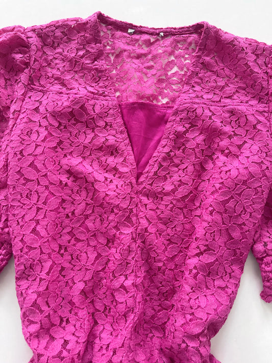 Lace Pink Dress-Bust 40 to 42