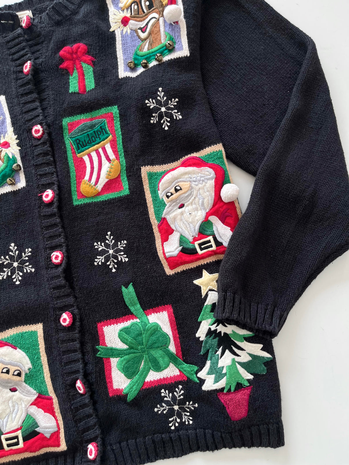 Yarnworks Embroidered Christmas Sweater-Bust 50