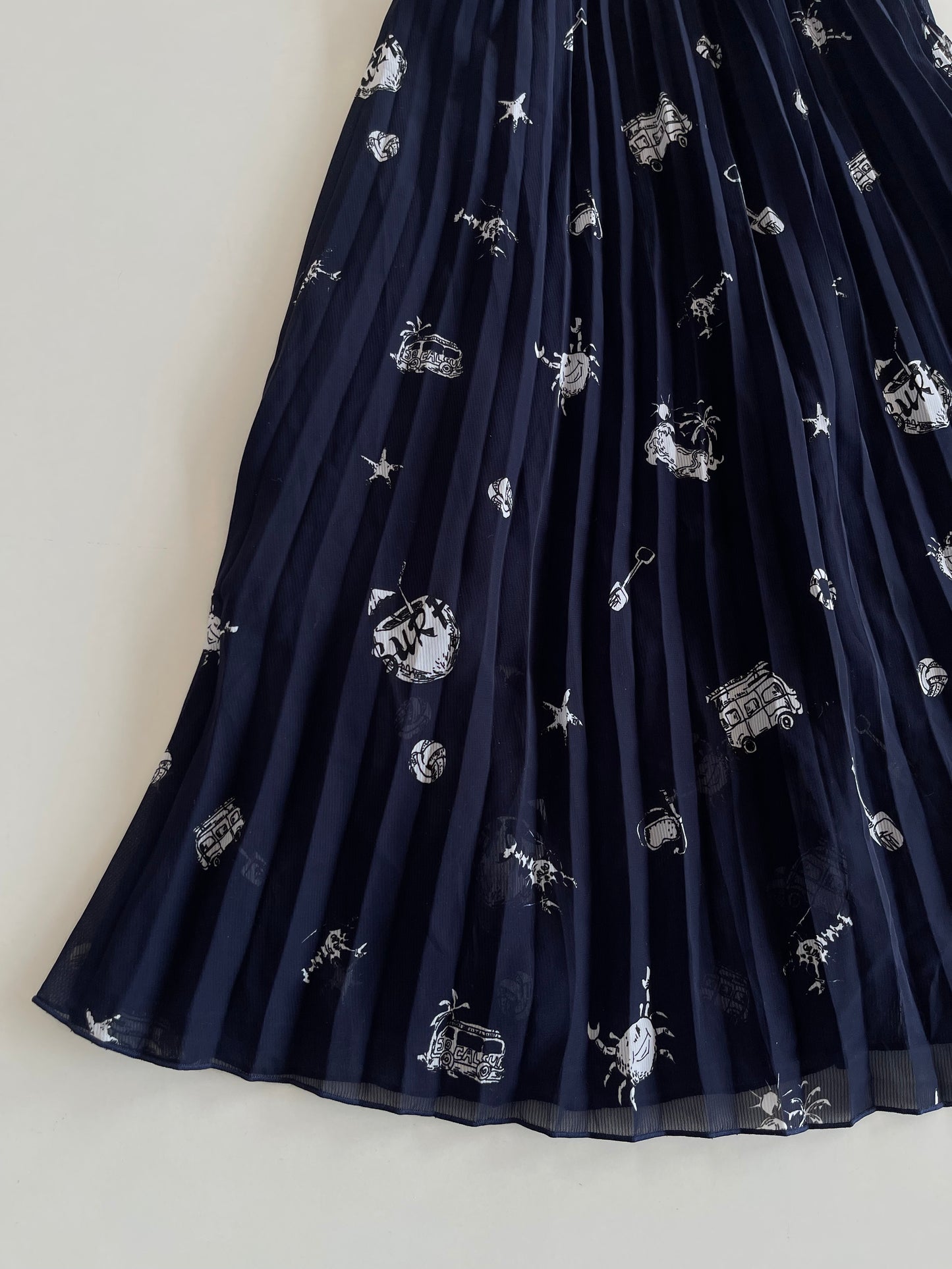 Floral Pleated Dress-Bust 34