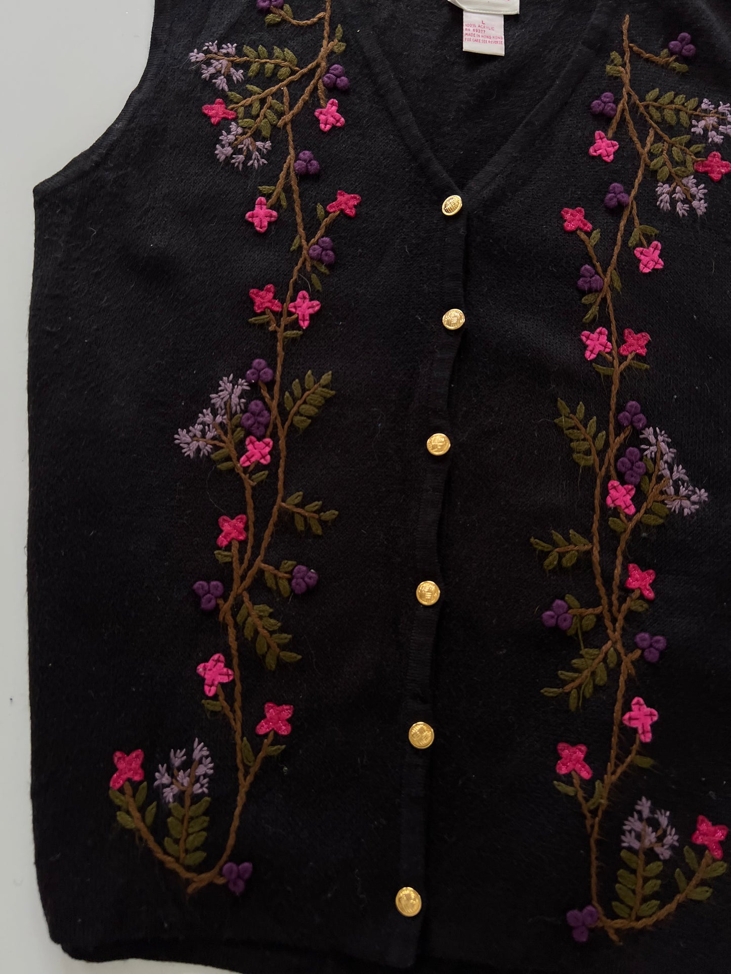 Crystal Kobe Embroidered Sweater-Bust 44