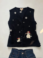 Load image into Gallery viewer, 100% Wool Christmas Sweater Vest-Bust 42