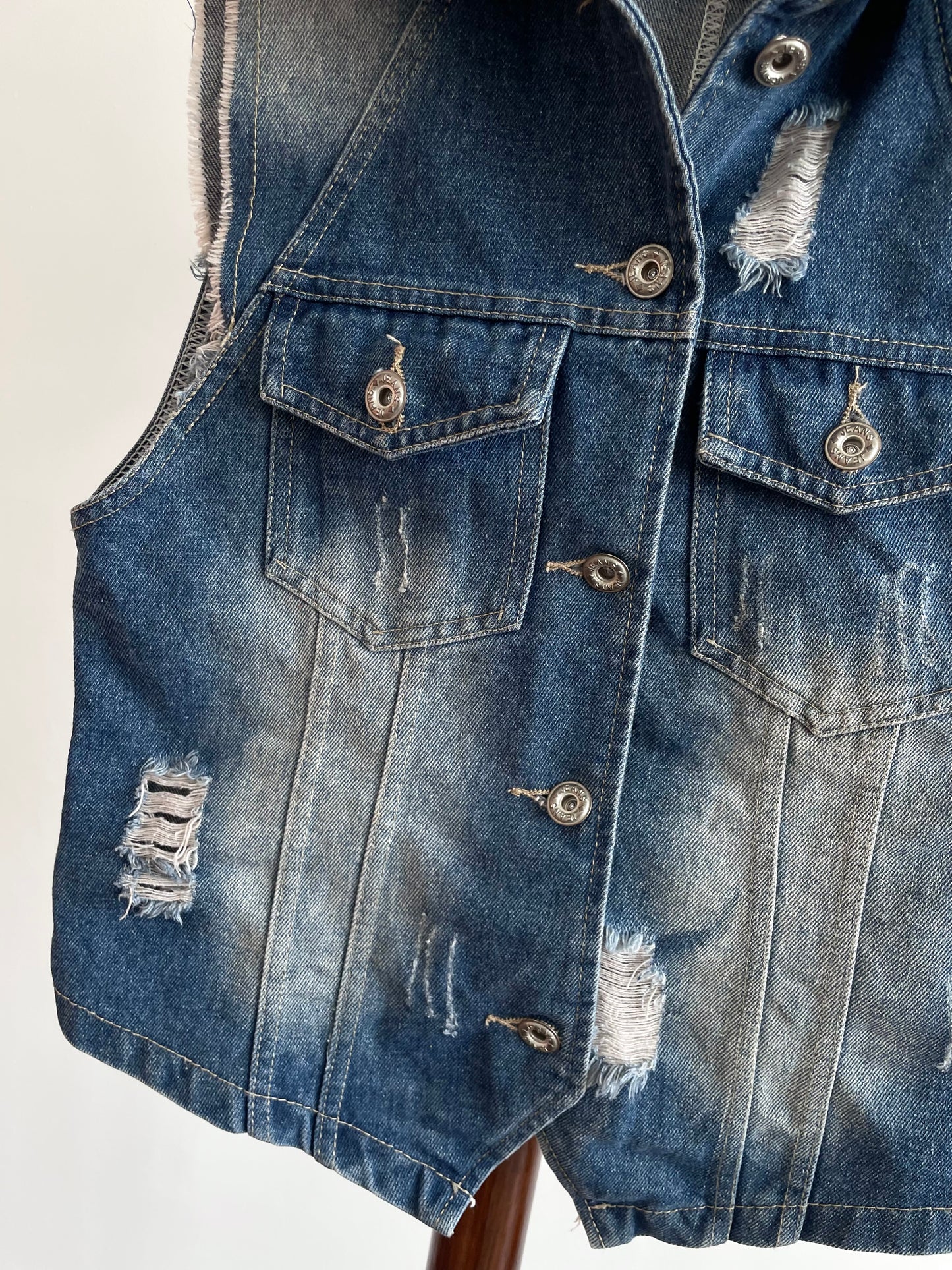 Denim Vest-Chest 30