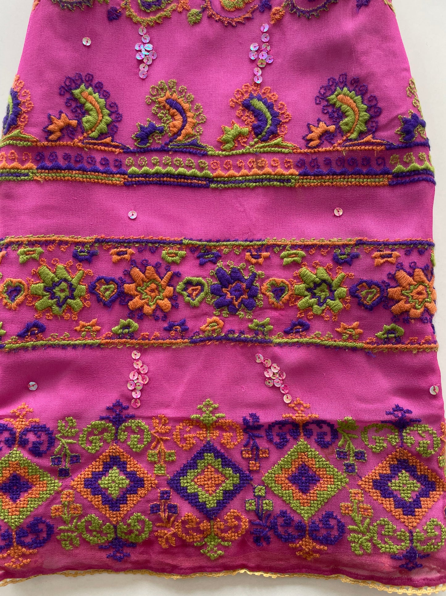 Leading Embroidered Vintage Skirt-Waist 28
