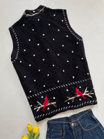 Load image into Gallery viewer, Christopher & Banks Hand Embroidered Sweater Vest-Bust 48