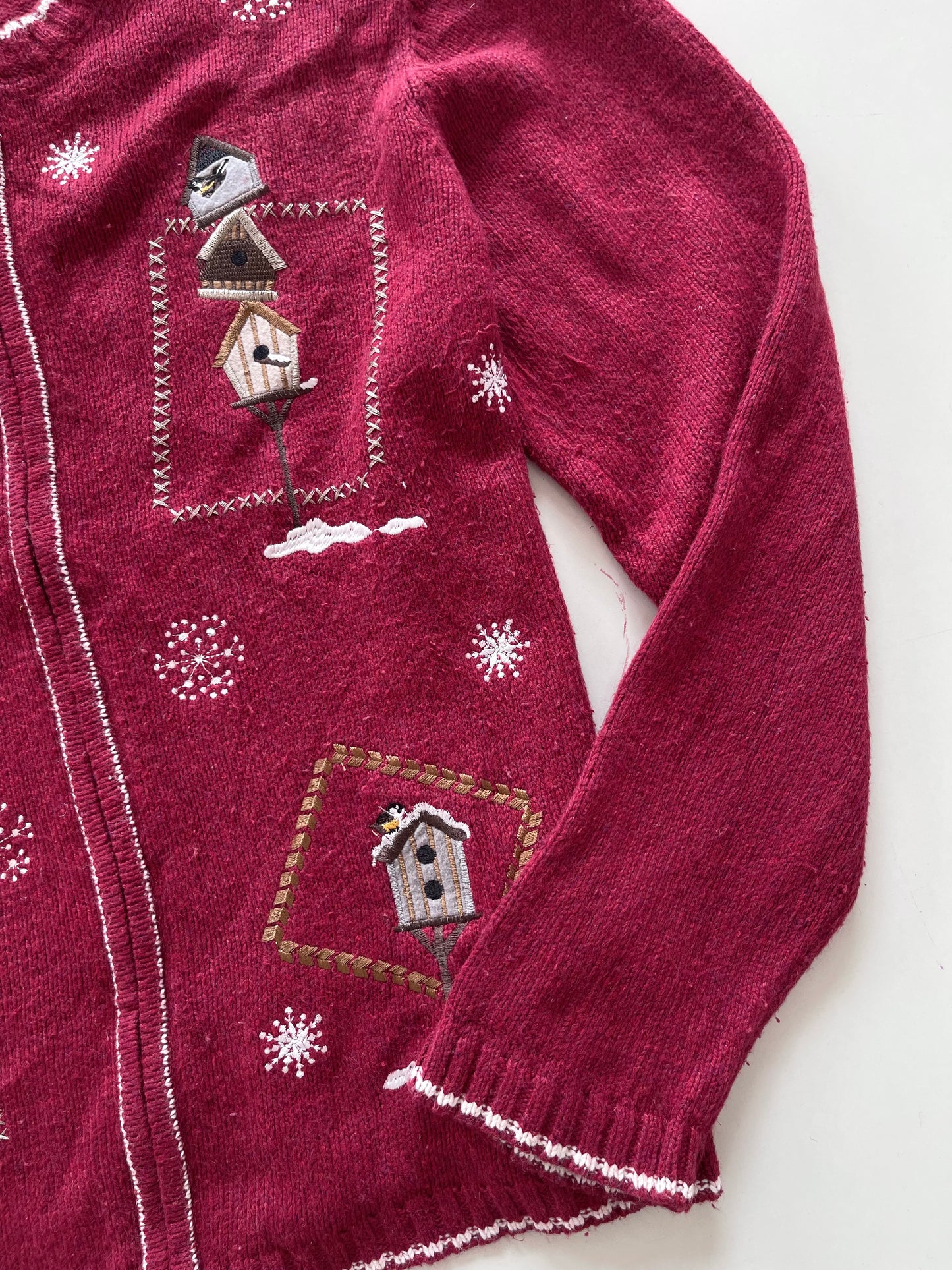 Croft&Barrow Embroidered Sweater-Bust 48