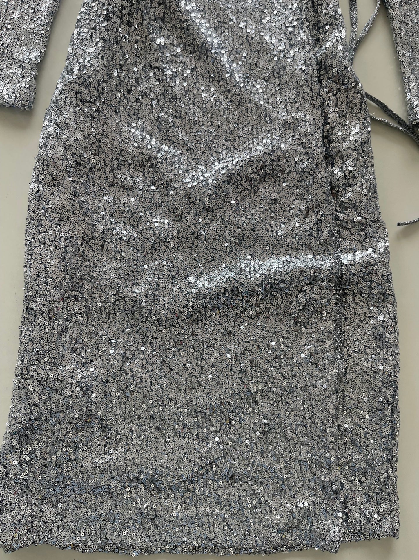 Sequin Wraparound Dress-Bust 36 to 38