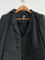 Load image into Gallery viewer, Pinstripe Grey Blazer-Bust 40