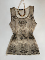 Load image into Gallery viewer, Heavily Embroidered Sheer Top-Bust 34 to 36