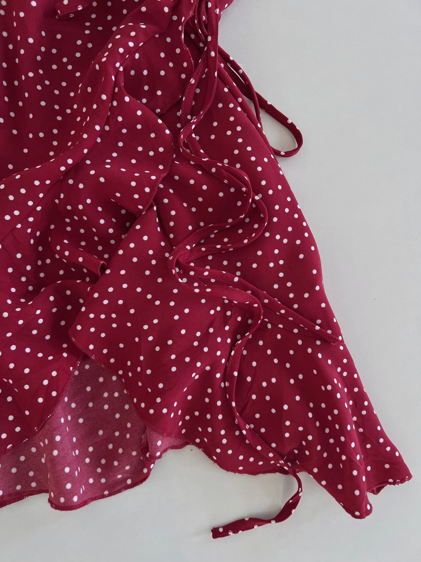 Polka Dot Wraparound Dress-Bust 36