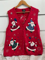 Load image into Gallery viewer, Vintage Christmas Sweater Vest-Bust 46