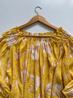 Load image into Gallery viewer, AVA&VIV YELLOW FLORAL TOP - BUST 54 to 60
