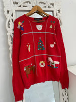 Load image into Gallery viewer, Embroidered Christmas Sweater-Bust 42