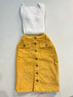 Load image into Gallery viewer, Yessica Corduroy Skirt-Waist 30