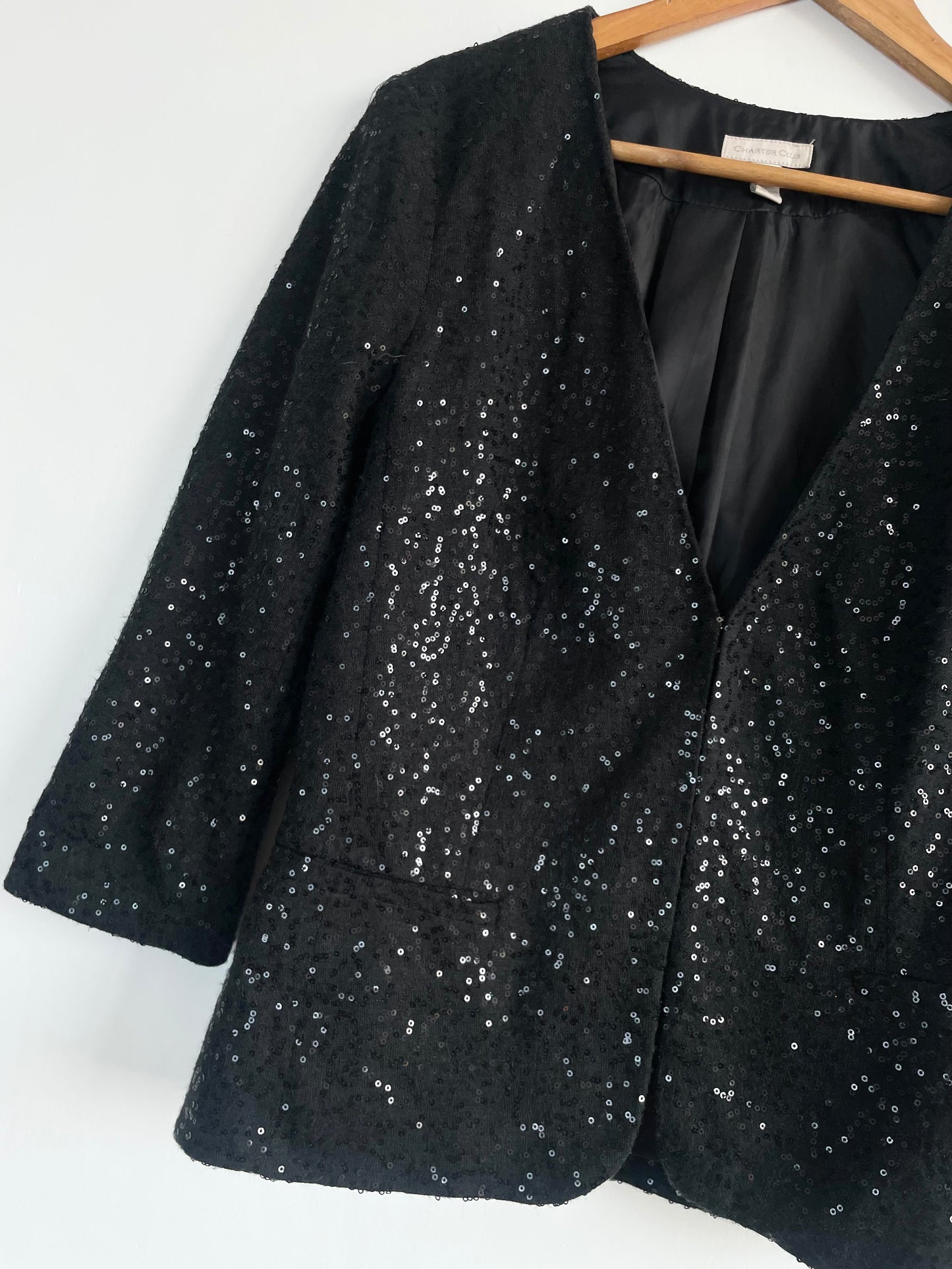 Charter Club Sequin Blazer-Bust 38