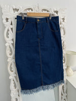 Load image into Gallery viewer, Denim Skirt-Waist 30
