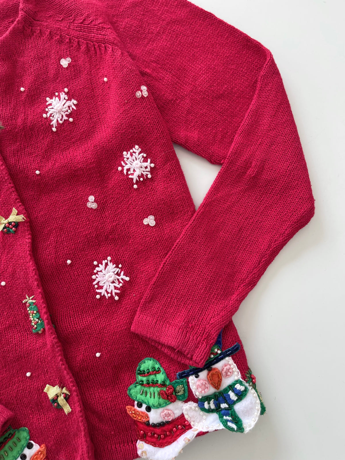 Star Blue Originals Embroidered Christmas Cardigan Sweater-Bust 38