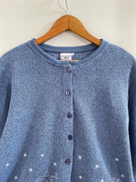 Load image into Gallery viewer, Bon Worth Inner Fleece Embroidered Christmas Sweater-Bust 48