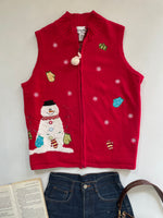 Load image into Gallery viewer, Breckenridge Embroidered Christmas Sweater Vest-Bust 44