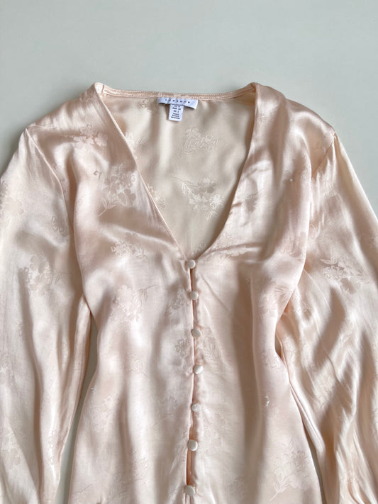 Topshop Satin Shirt-Bust 36