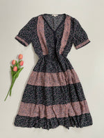 Load image into Gallery viewer, Semi Sheer Printed Dress - Bust 36