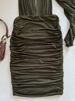 Load image into Gallery viewer, Ruched Halter Neck Dress-Bust 30 to 34