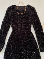 Load image into Gallery viewer, Chenille Sequin Dress-Bust 34 to 36