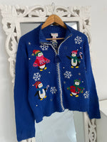 Load image into Gallery viewer, Crystal Kobe Embroidered Christmas Sweater-Bust 40