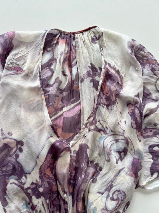 Silk Sheer Top-Bust 38 to 40