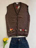 Load image into Gallery viewer, G.Pisano Vintage Embroidered Sweater Vest-Bust 52