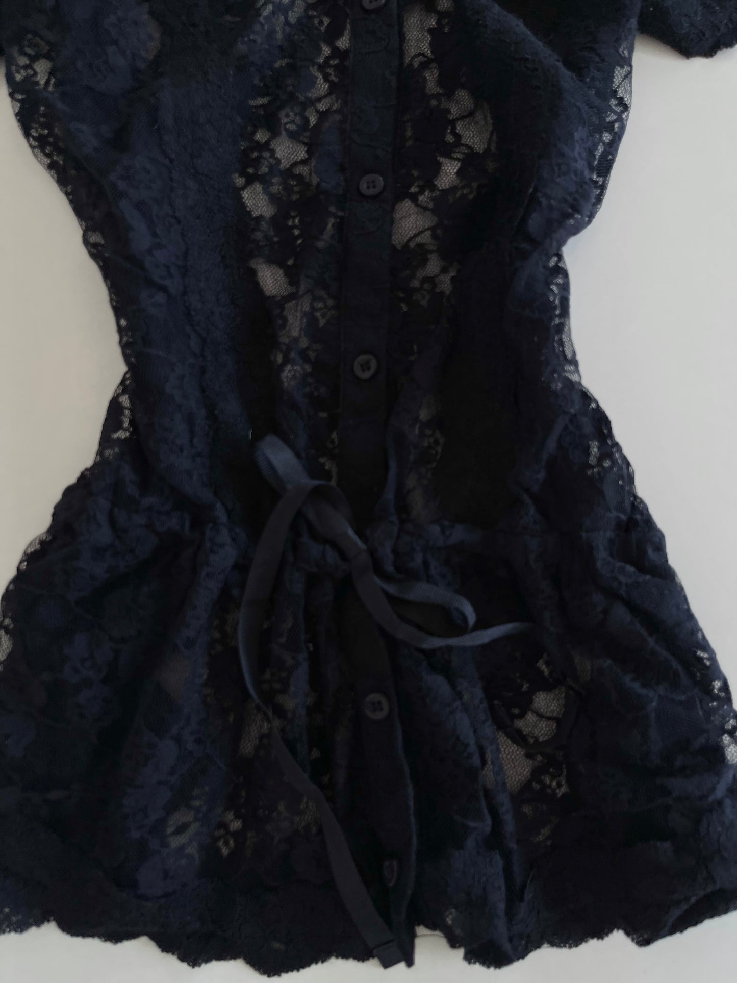 Lace Sheer Top-Bust 34
