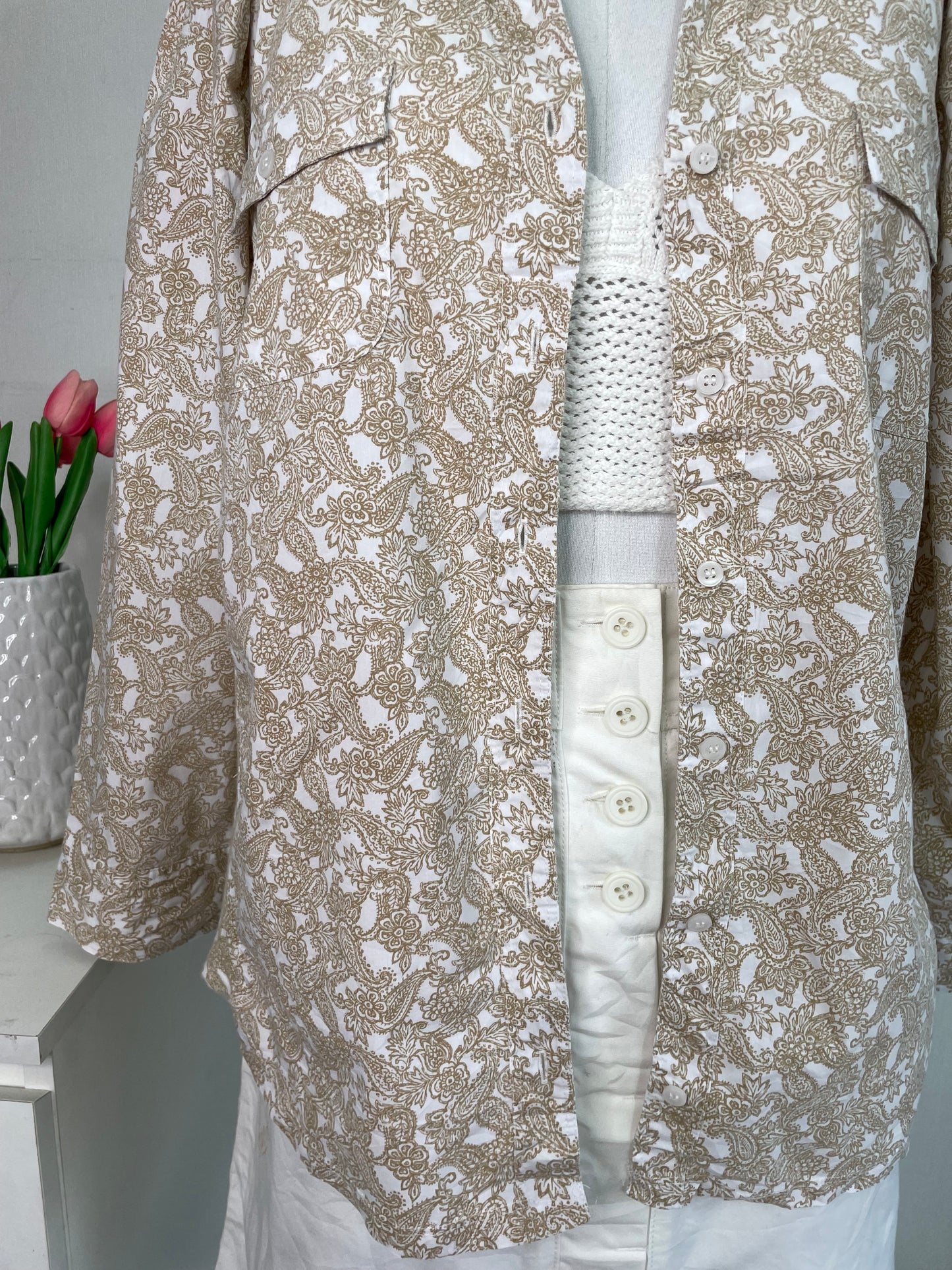 Croft & Barrow Cotton Shirt-Bust 46