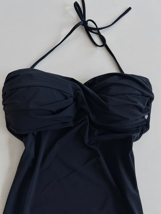 Aqua Halter Dress-Bust 30