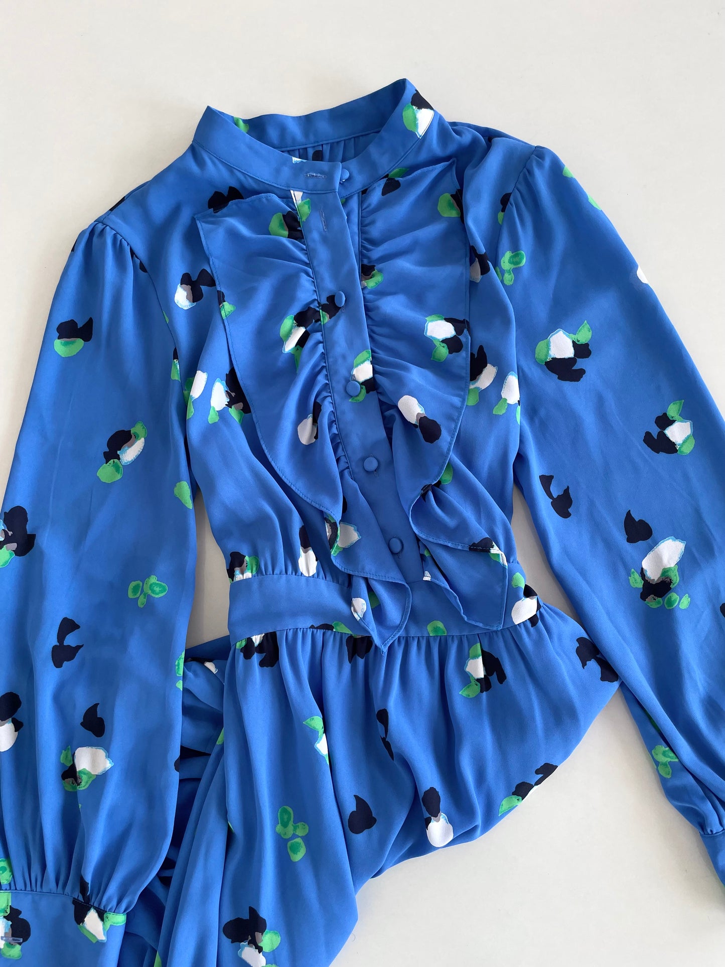Blue Vintage Dress-Bust 36