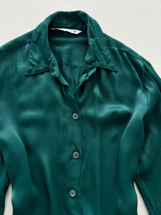 Zara Satin Shirt-Bust 40