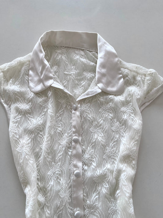 Sheer Lace Top-Bust 36 to 38