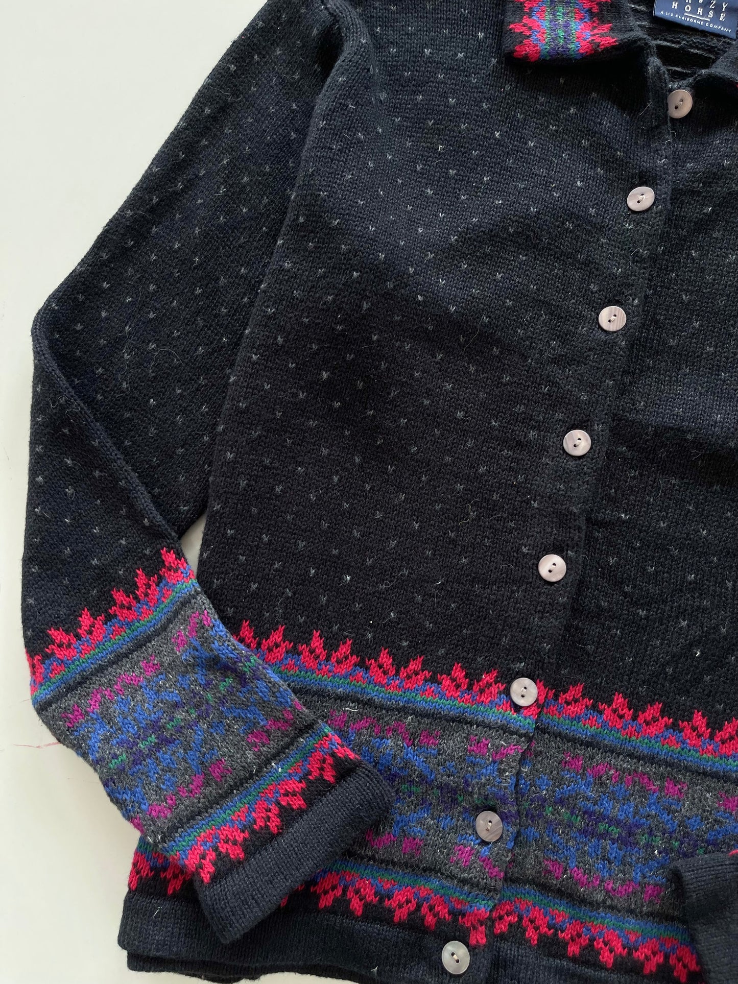 Crazy Horse Embroidered Sweater-Bust 44