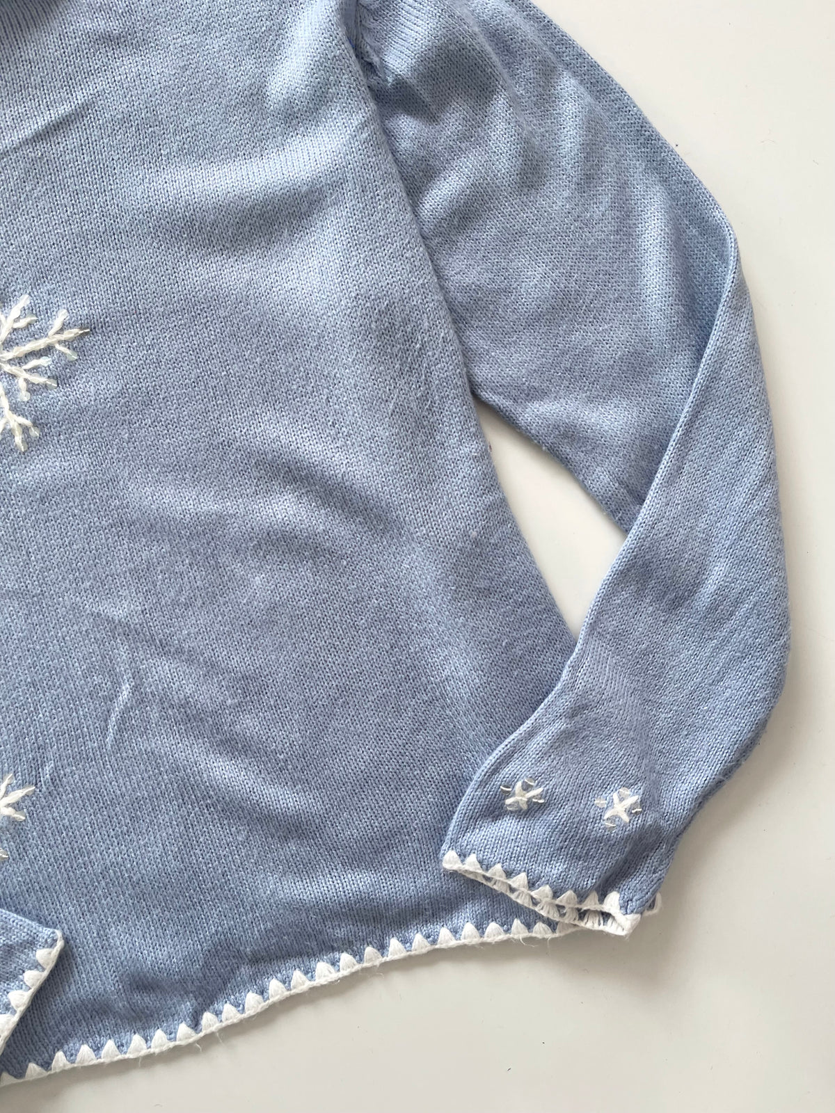 Christopher & Banks Hand Embroidered Christmas Sweater-Bust 44