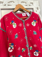 Load image into Gallery viewer, Nut Cracker Embroidered Christmas Sweater-Bust 46