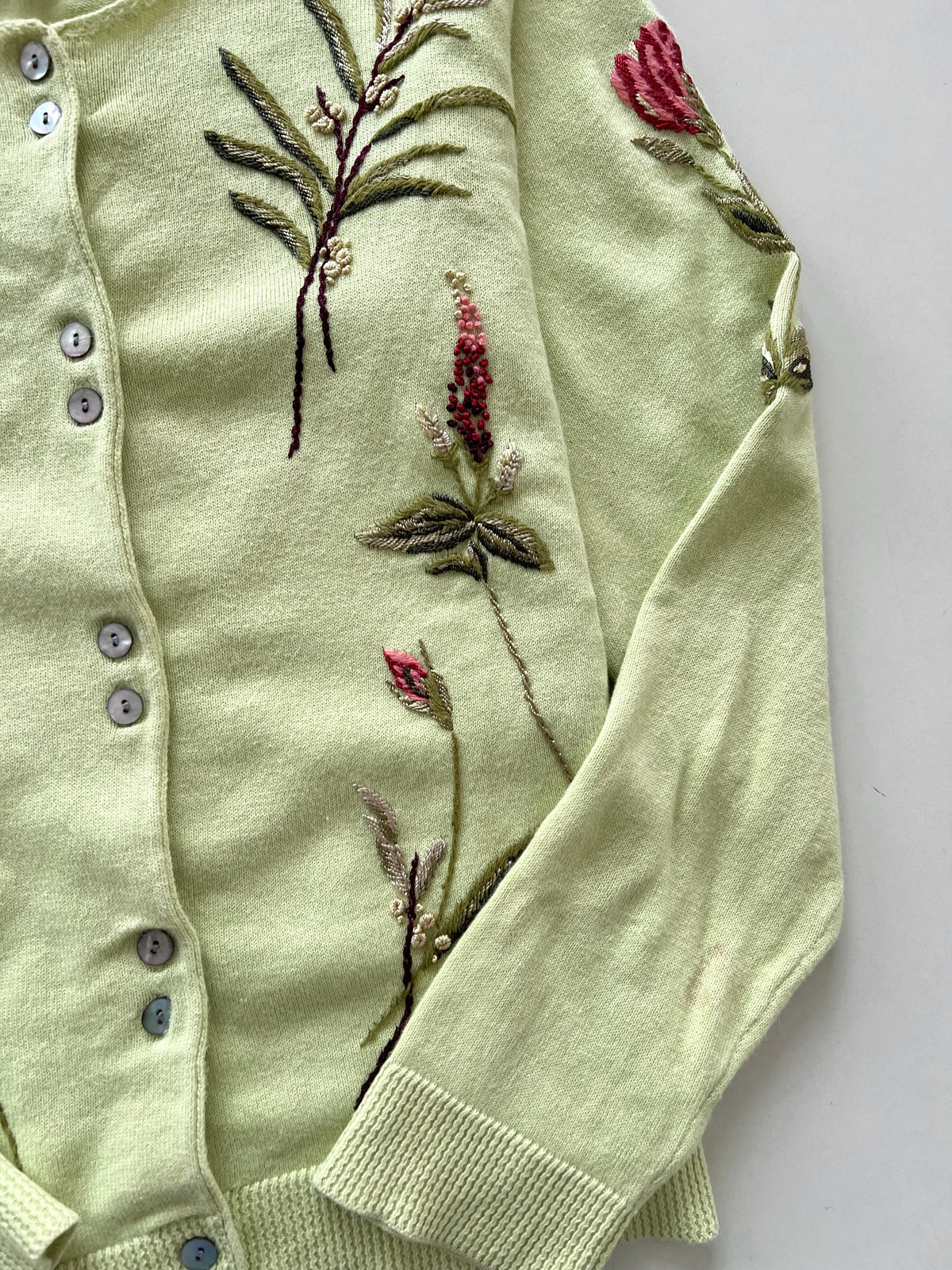 Coldwater Creek Embroidered Sweater Cardigan-Bust 40