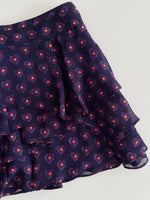Load image into Gallery viewer, Purple Hearts Ruffle Skirt-Waist 26