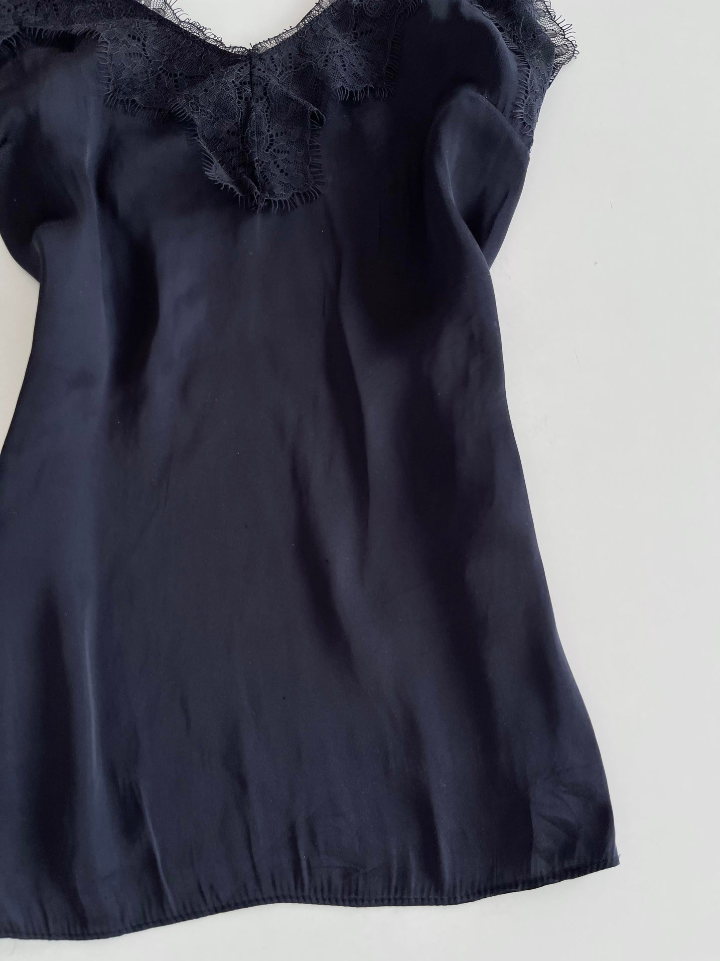 Satin Lace Top-Bust 34