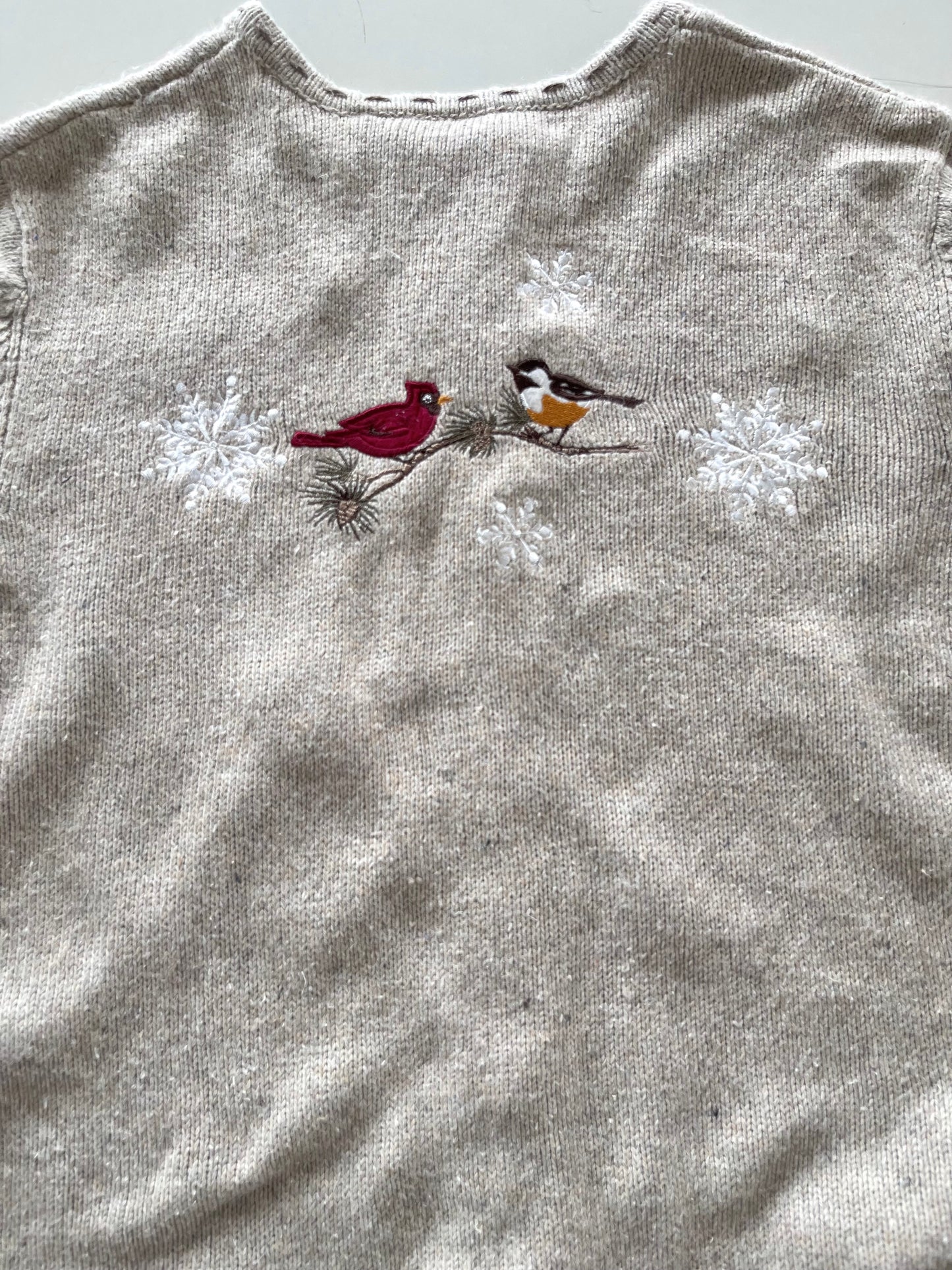 Croft & Barrow Embroidered Vintage Sweater-Bust 46