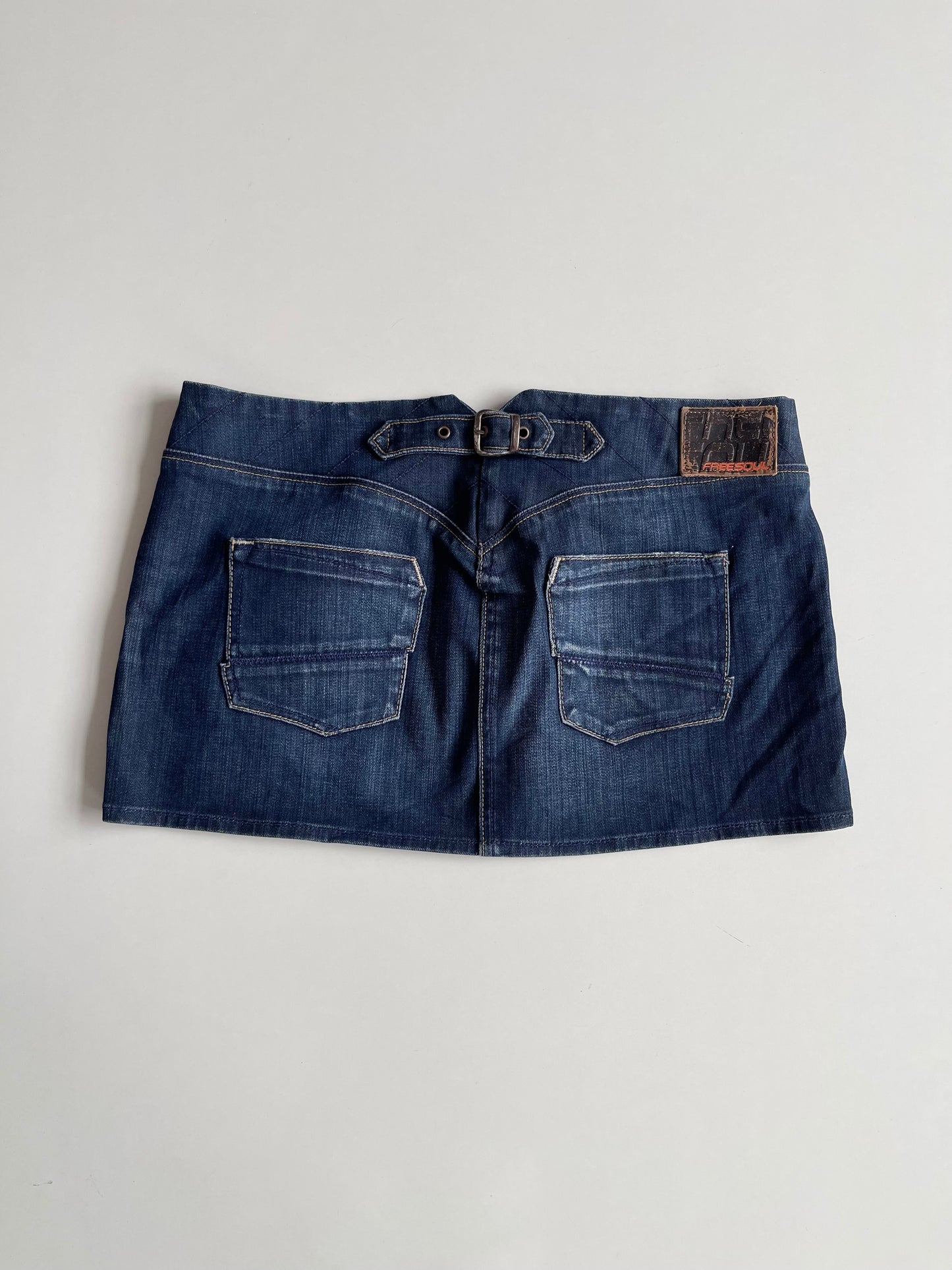 Free Soul Denim Mini Skirt-Waist 34