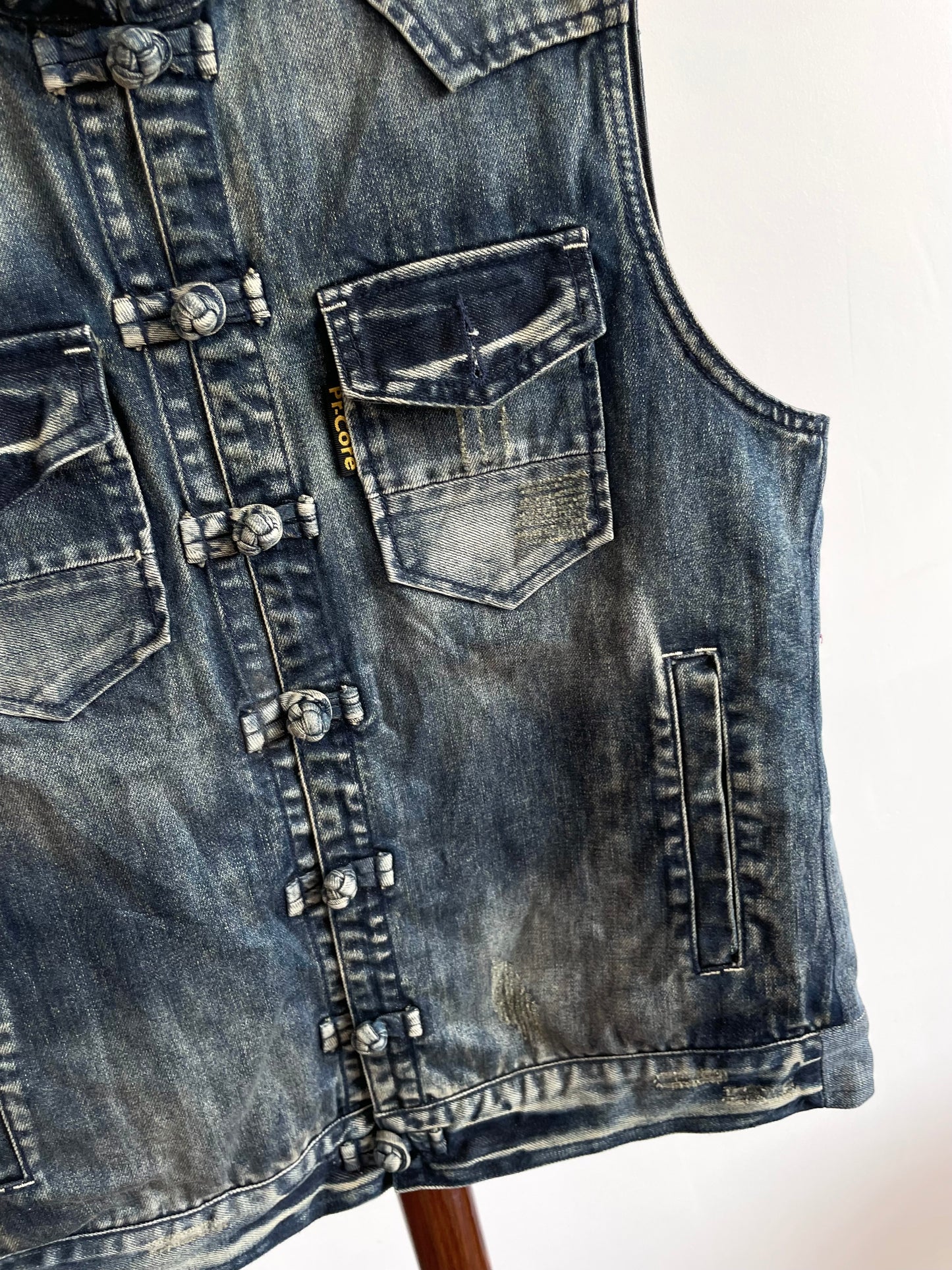 Veiken Co. Denim Vest-Bust 42