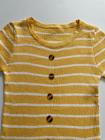 Load image into Gallery viewer, Yellow Stripe Top-Bust 30 to 34