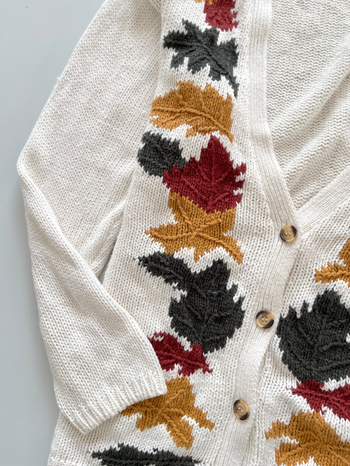 Chrysantheme Embroidered Cardigan Sweater-Bust 52