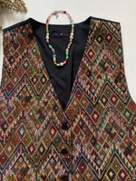 Load image into Gallery viewer, Tapestry Vintage Waistcoat-Bust 38