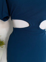 Load image into Gallery viewer, CUTOUT PUFF SLEEVE DRESS - BUST 34 to 36