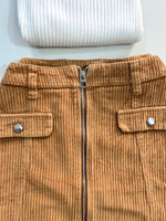 Load image into Gallery viewer, Bershka Corduroy Skirt-Waist 28