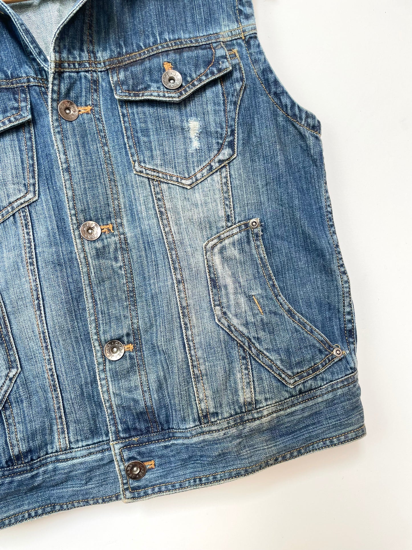 Denim Vest-Bust 38
